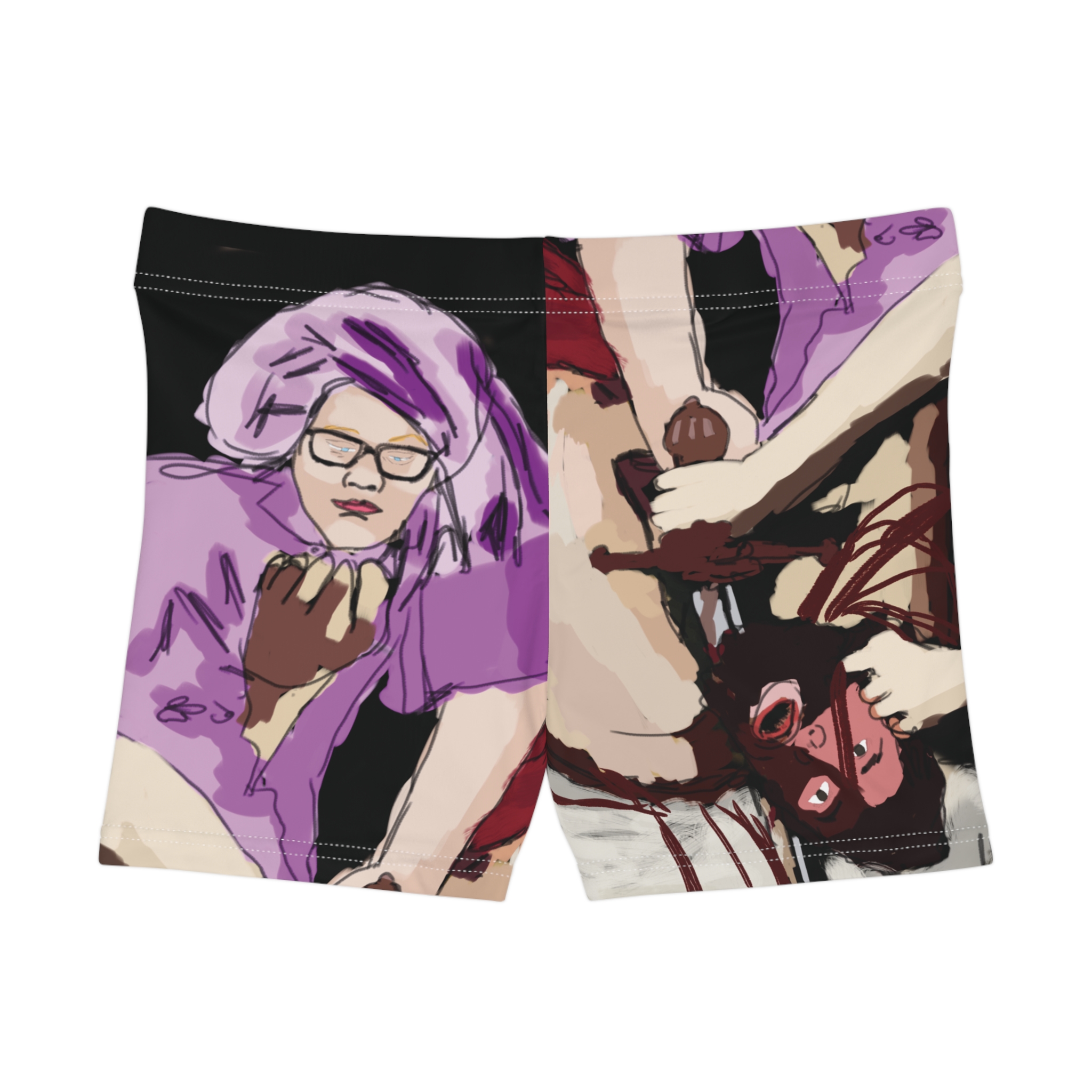 Judith Slaying Holofernes (2026) - All Over Printed Booty Shorts - Image 2