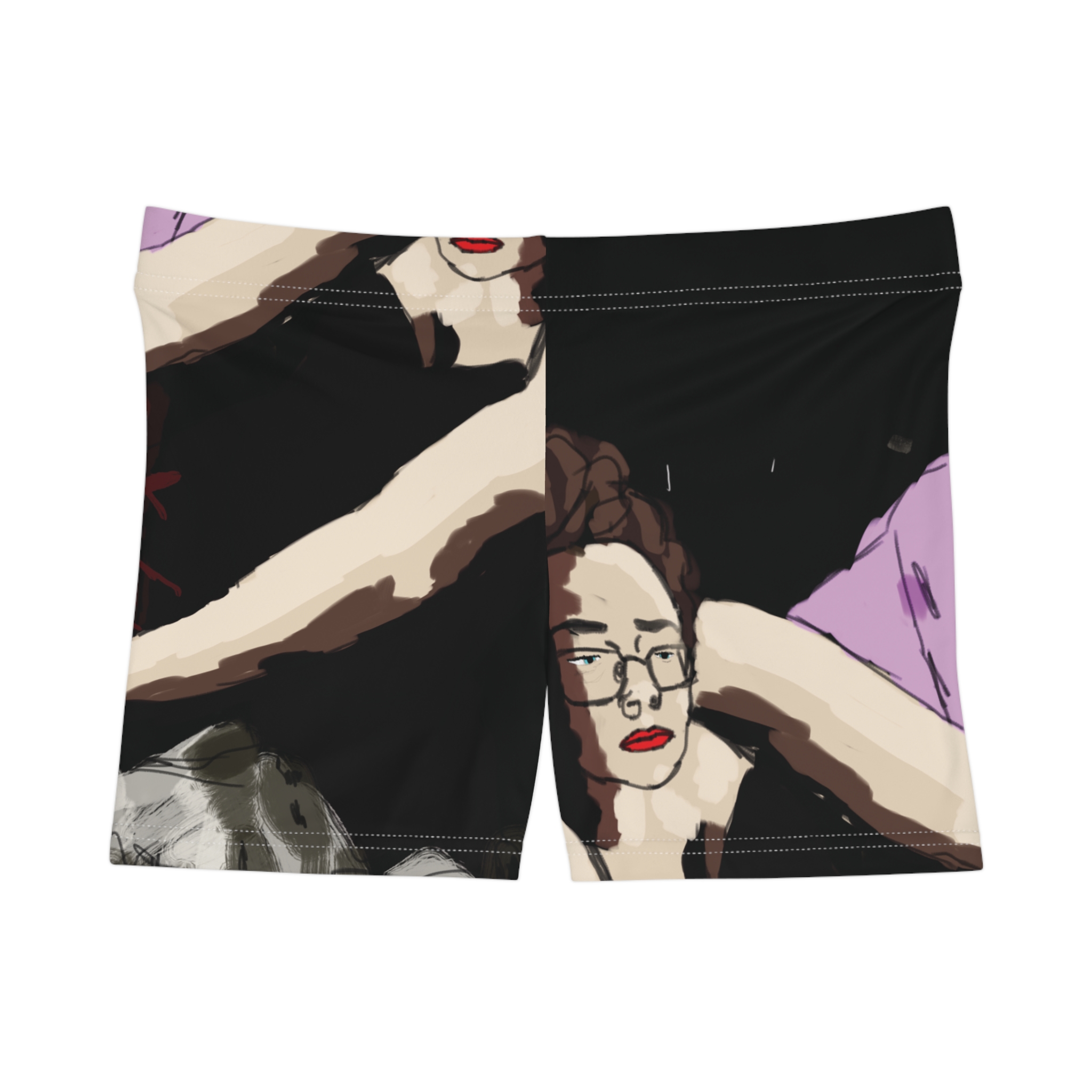 Judith Slaying Holofernes (2026) - All Over Printed Booty Shorts